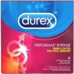 Durex Performax Intense Ribbed & Dotted with Delay Lubricant Premium Condom