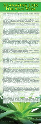 30 amazing uses for aloe vera
